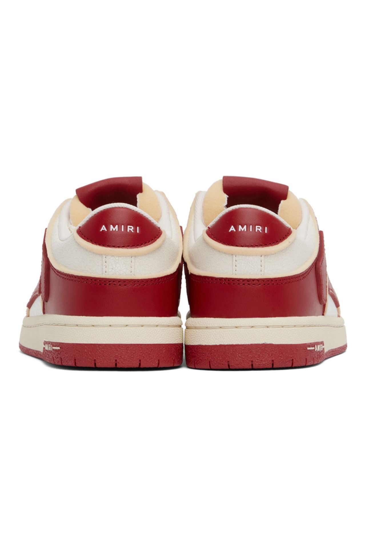 AMIRI Red & White Skel-Top Low